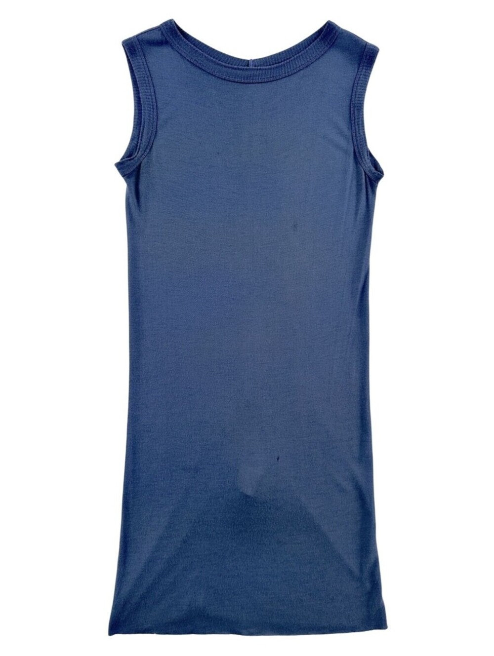 Rick Owens Vicious S/S14 Passport Blue Tank Top US 4 (ITA 38)